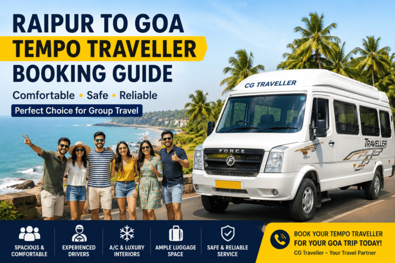 Raipur to Goa Tempo Traveller