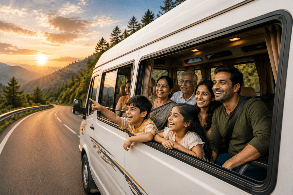 Why Hire a Tempo Traveller for Family Trips