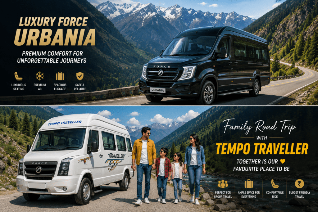 Tempo Traveller vs Force Urbania