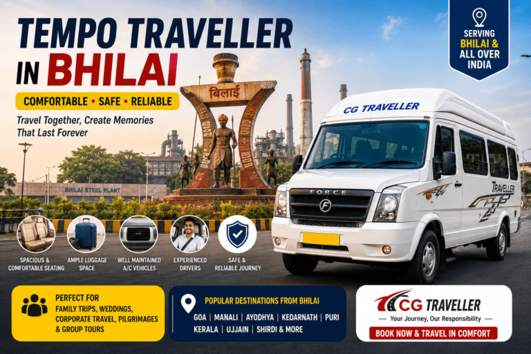Tempo Traveller in Bhilai
