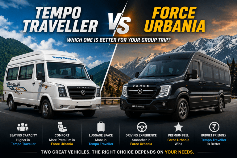 Tempo Traveller vs Force Urbania